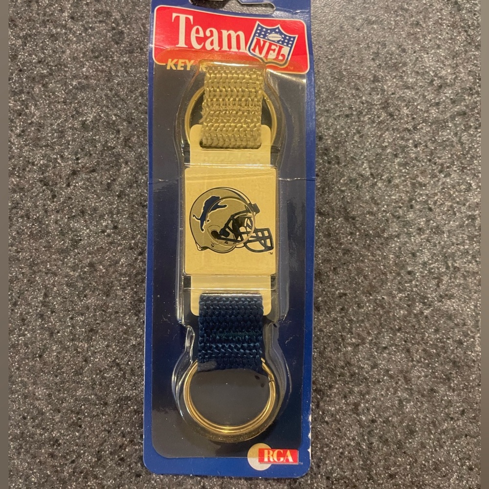Vintage 90’s NFL Team Key Chain Detroit Lions